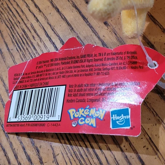 SOLD Pokemon Advanced Torchic 2004 Hasbro Plushie - Picture 5 of 6